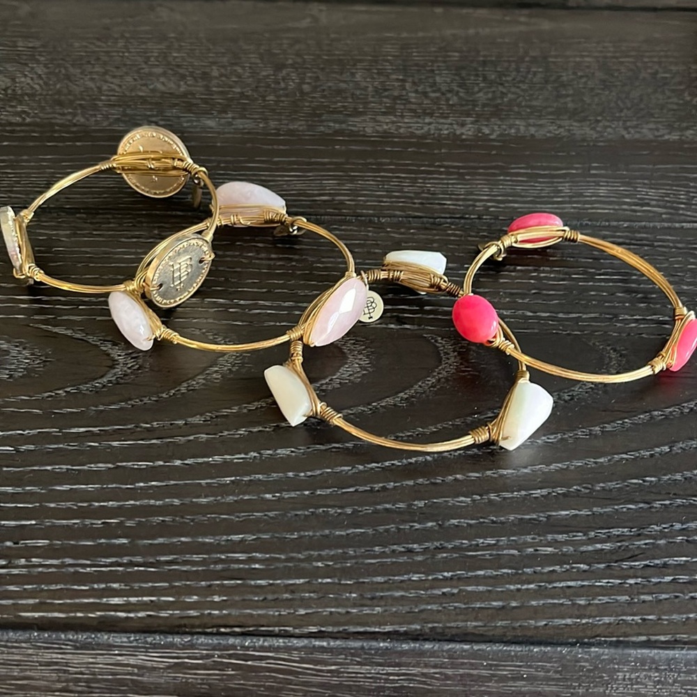 Set of 4 Bourbon and Bowties Bracelets